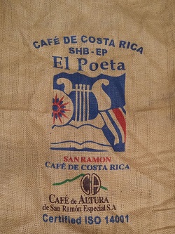 El Poeta Costa Rica Coffee Bag Sack