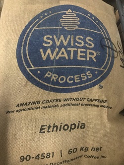 Ethiopia Decaf Burlap Coffee Bag Sack