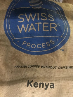 Kenya AA Decaf Burlap Coffee Bag Sack
